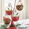 Christmas Baubles Balls 3 Tiered Cheese Platter Snack Server Candy Buffet Stand Christmas Decorations
