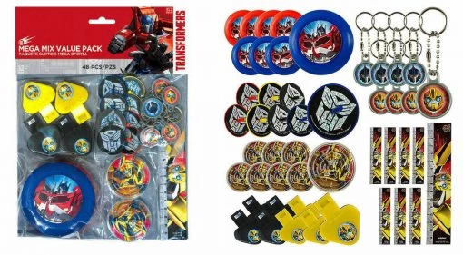 Balloon Agencies Licensed Transformers 48pc Party Favours Mega Value Pack Loot Bags Party Supplies