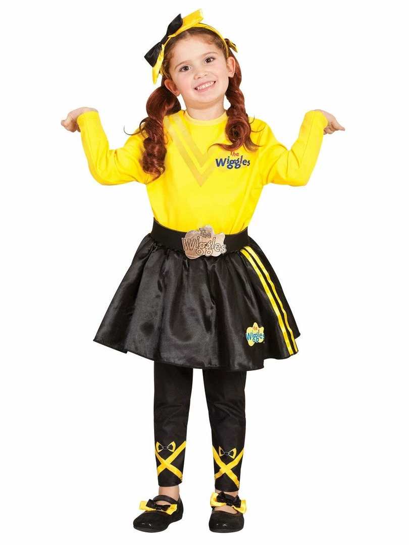 Rubie's Yellow Wiggle Emma Ballerina Tutu Skirt Footless Tights Jumper Wiggles Costume 12 Rubie's Yellow Wiggle Emma Ballerina Tutu Skirt Footless Tights Jumper Wiggles Costume