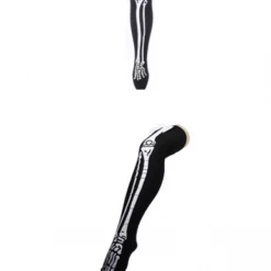 JD Party Ladies Pantyhose Halloween Stocking With Pattern And Bow Costume Accessories