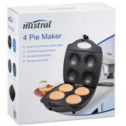 WOOL Pie Maker 4x Pies Non Stick Plates Apple Meat With Pie Cutters Electric Home & Garden