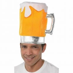 Balloon Agencies Costume Accessories Beer Mug Plush Adult Costume Hat