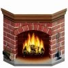 Balloon Agencies Christmas Decorations Brick Burning Fireplace Stand Up Christmas Decoration Party Photo Prop Booth