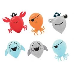 Balloon Agencies Barn Yard Ahoy Pirates Latex Birthday Balloons Decorating Kit Party Supplies