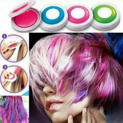 Kmart 4 Colour Hair Chalk Powder Fashion DIY Temporary Dye Blue Pink Purple Orange