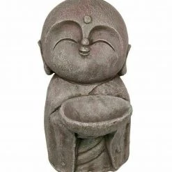 MAL Large 35cm Japanese "Jizo" Divinity Garden Ornament Statue Figurine Sculpture Home & Garden