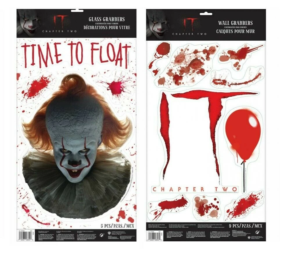 Balloon Agencies IT Bloody Wall Pennywise Face Glass Grabbers Halloween Decoration 1 Balloon Agencies IT Bloody Wall Pennywise Face Glass Grabbers Halloween Decoration