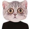 Morris Big Eyed Cat Large Size Adult Halloween Mask Costume Accessory Costume Accessories