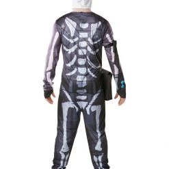 Rubie's Licensed Mens Fortnite Skull Trooper Costume Epic Game Adults Halloween Jumpsuit 5 Rubie's Licensed Mens Fortnite Skull Trooper Costume Epic Game Adults Halloween Jumpsuit