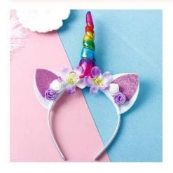 AliExpress Cute Unicorn Flower Rainbow Headband Headdress Girls Hair Accessories