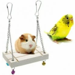 Unbranded Bells And Chains Bird Swing Toy Parrot Budgie Canary Finch Parakeet Cockatiel