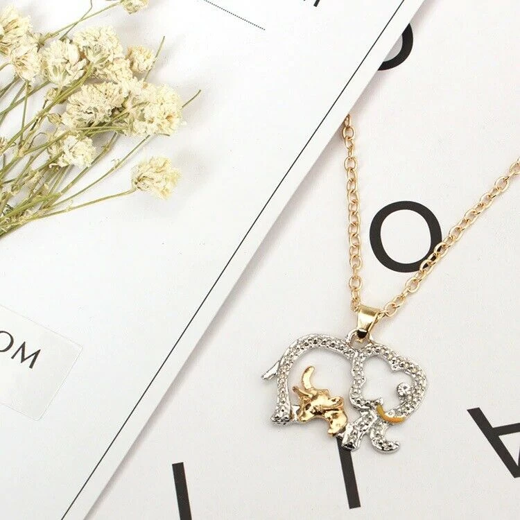 AliExpress Gold Silver Mother Baby Elephant Pendant Fashion Ladies Necklace Fashion Jewelry 3 AliExpress Gold Silver Mother Baby Elephant Pendant Fashion Ladies Necklace Fashion Jewelry