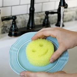 Kleva Scrub Daddy Mommy Sponge & Storage Caddy Cleaning Scrubber As Seen On Shark Tank Home & Garden
