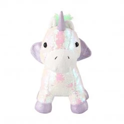 Kmart Home & Garden Cute Stuffed Animal Light Up Sequin Unicorn Plush Kids Soft Toy