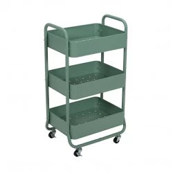 Kmart 3 Tier Bath Kitchen Trolley Storage Cart Portable Rolling Rack Shelf Organiser