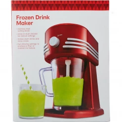 Unbranded Home & Garden Red Frozen Drink Maker Stainless Steel Cutting Blade Two Shaving Setting Classic