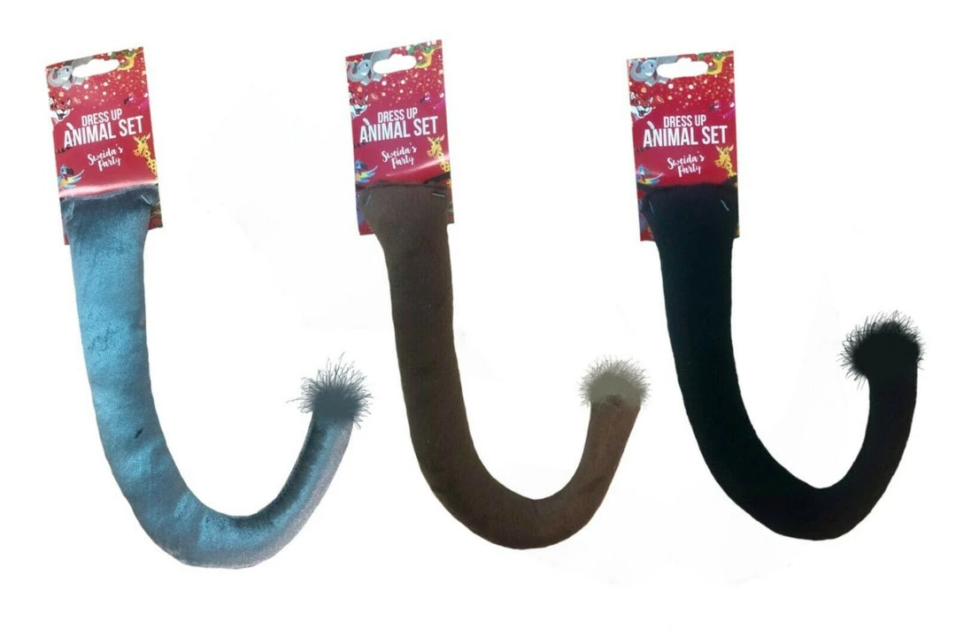 Sweidas Costume Accessories Animal Tail Black Grey Brown Costume Accessory 1 Sweidas Costume Accessories Animal Tail Black Grey Brown Costume Accessory