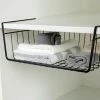 REJECT Hanging Under Shelf Basket Storage Rack For Kitchen Pantry Bathroom Cupboard BLK Home & Garden