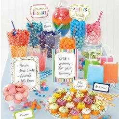 Unbranded Party Supplies Sweat & Treats Candy Buffet Stand Sign Banner Party Decoration
