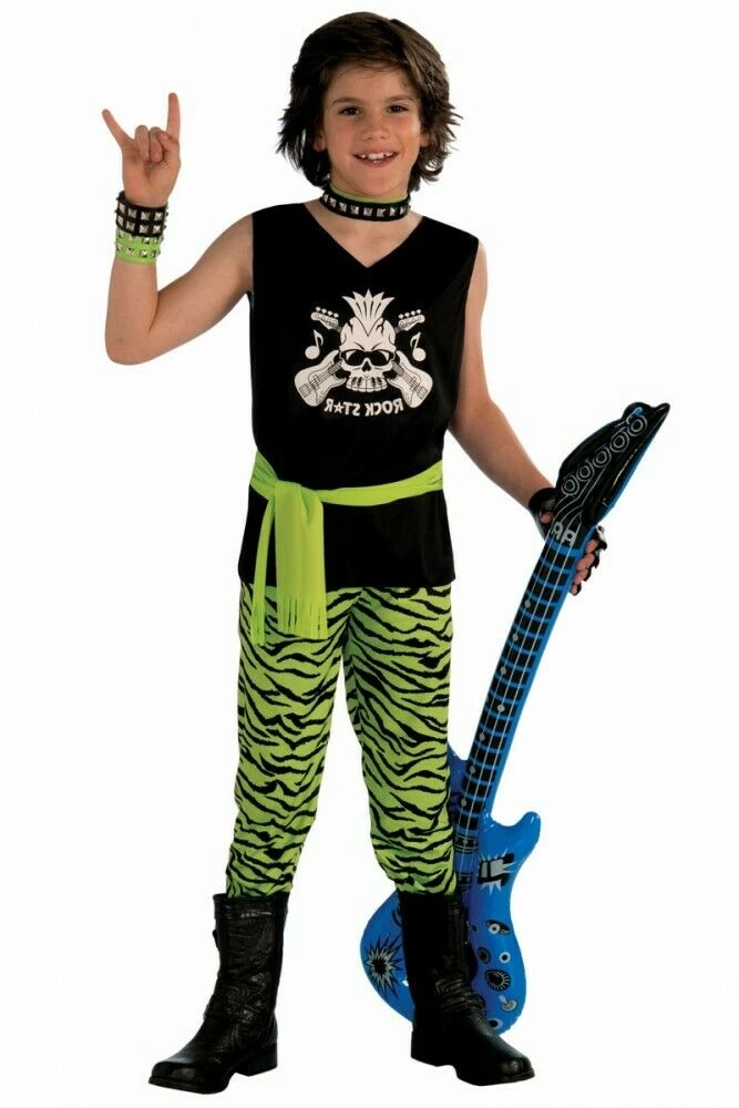 TOMFOOLERY Costumes 1980's Rock Star Rock Chick Girls Boys Costume 2 TOMFOOLERY Costumes 1980's Rock Star Rock Chick Girls Boys Costume