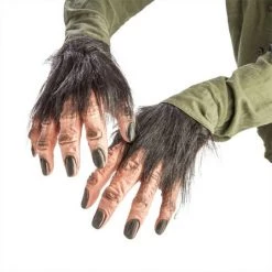 MDI Australia Madheadz Black Gorilla Monkey Hairy Hand Gloves King Kong Fancy Dress Accessory