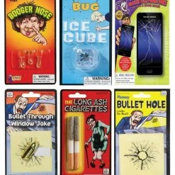 Tomfoolery Funny Jokes Bullet Through Cigarette Ash Booger Bug Ice Broken Cell Phone Costume Accessories