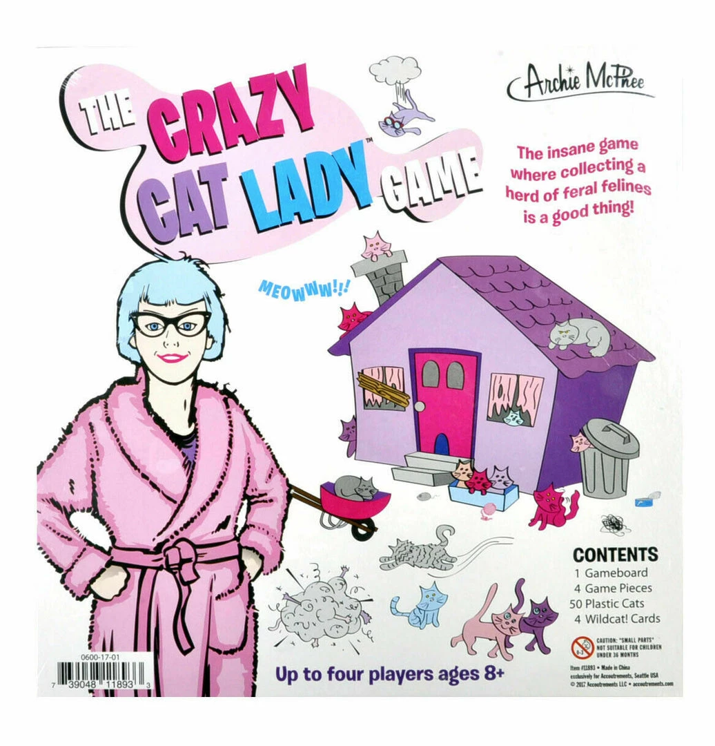 WilliamValentine Archie McPhee Crazy Cat Lady Board Game Home & Garden 2 WilliamValentine Archie McPhee Crazy Cat Lady Board Game Home & Garden