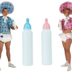 Morris Costumes Funny Baby Blue Pink Ladies Mens Costume Kit