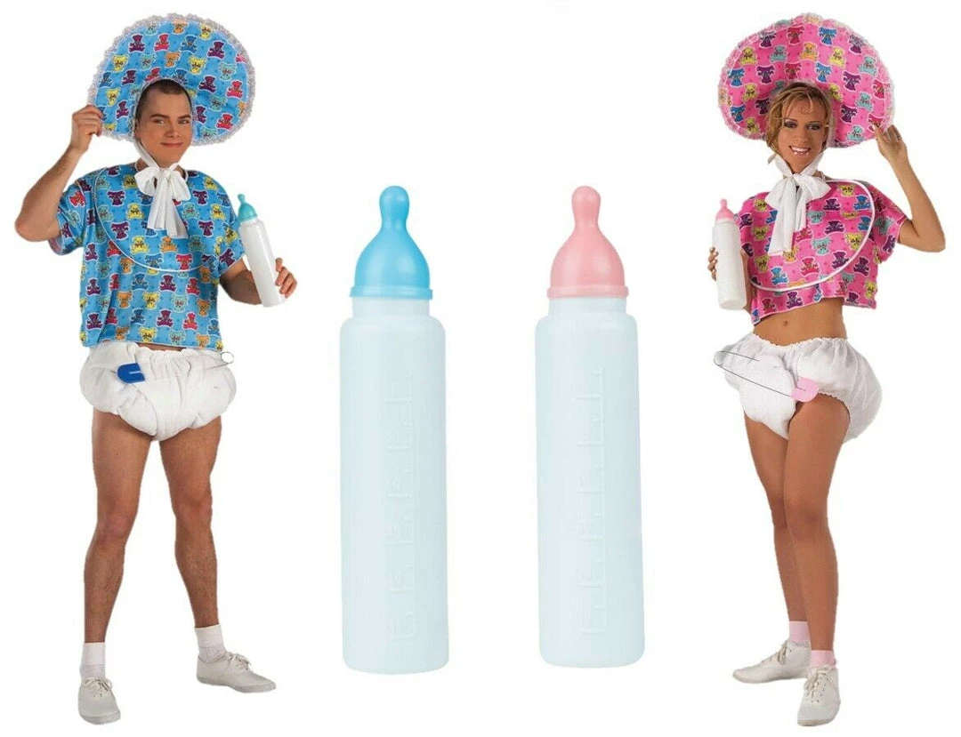 Morris Costumes Funny Baby Blue Pink Ladies Mens Costume Kit 1 Morris Costumes Funny Baby Blue Pink Ladies Mens Costume Kit