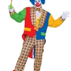 Tomfoolery Costumes Clown Costume With Hat Jacket Pants & Bow Tie Mens Costume Kit