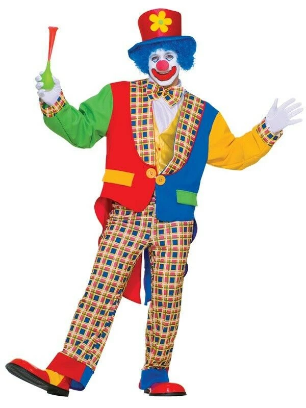 Tomfoolery Costumes Clown Costume With Hat Jacket Pants & Bow Tie Mens Costume Kit 1 Tomfoolery Costumes Clown Costume With Hat Jacket Pants & Bow Tie Mens Costume Kit