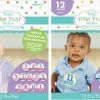 Balloon Agencies Baby Shower Girl Boy First Year Monthly Milestone Photo Stickers Props 12 Months