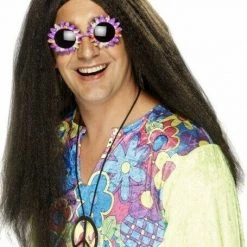 Smiffys Young Ones Neil 1960s Hippy Hippie Wig 60s 70s Groovy Wigs Costume Accessories