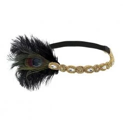 AliExpress 1920s Great Gatsby Feather 20s Flapper Headband Ladies Hair Accessories