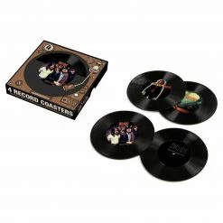 Williamvalentine AC/DC Pink Floyd – 45 Record Coasters Home & Garden