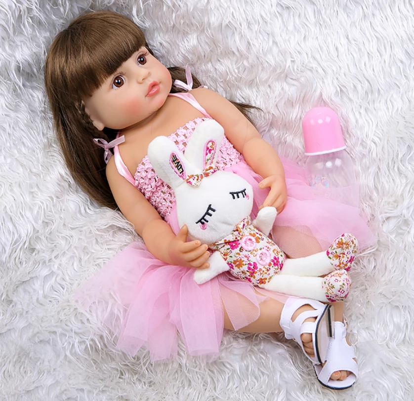 AliExpress Realistic Toddler Baby Doll Katarina With Dummy Baby Bottle & Toy 55cm Posable 2 AliExpress Realistic Toddler Baby Doll Katarina With Dummy Baby Bottle & Toy 55cm Posable