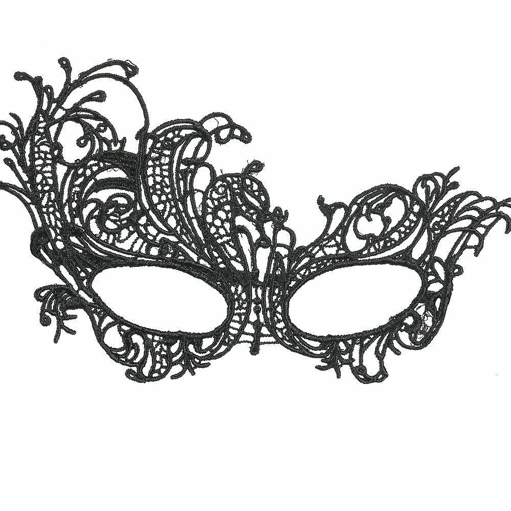 Balloon Agencies Black Lace Filigree Masquerade Ladies Mask Costume Accessory 1 Balloon Agencies Black Lace Filigree Masquerade Ladies Mask Costume Accessory