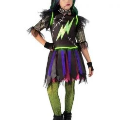 Rubie's New Frankie Frankenstein Monster Light Up Size 8-10 Halloween Girls Costume Halloween Costumes