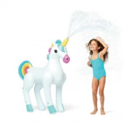 Kmart Giant Inflatable Unicorn Toys Garden Pool Water Spray Sprinkler Outdoor Game