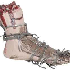 Morris Bloody Foot With Barbed Wire Halloween Decoration Prop