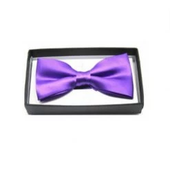 JD Party Mens Silk Satin Plain Tuxedo Solid Bow Tie Formal Wedding Bowtie Necktie Ties