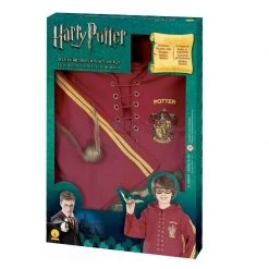 Rubie's Harry Potter Quidditch Boys Girls Size Large 9-12 Costume Accessory Set