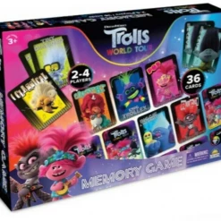 BW Home & Garden Licensed Trolls 2 World Tour Memory Card Game For 2-4 Players Aged 3 And Up!