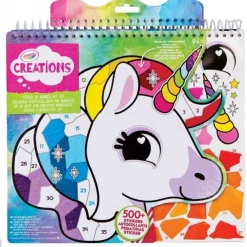 ABT Crayola Creations Sticker By Numbers 15 Poster And Over 500 Stickers Craft Set Home & Garden