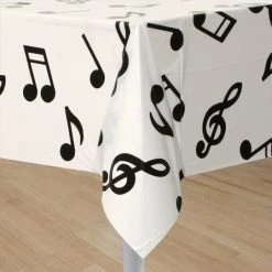 Balloon Agencies Musical Note Table Cover Rock And Roll Party Supplies