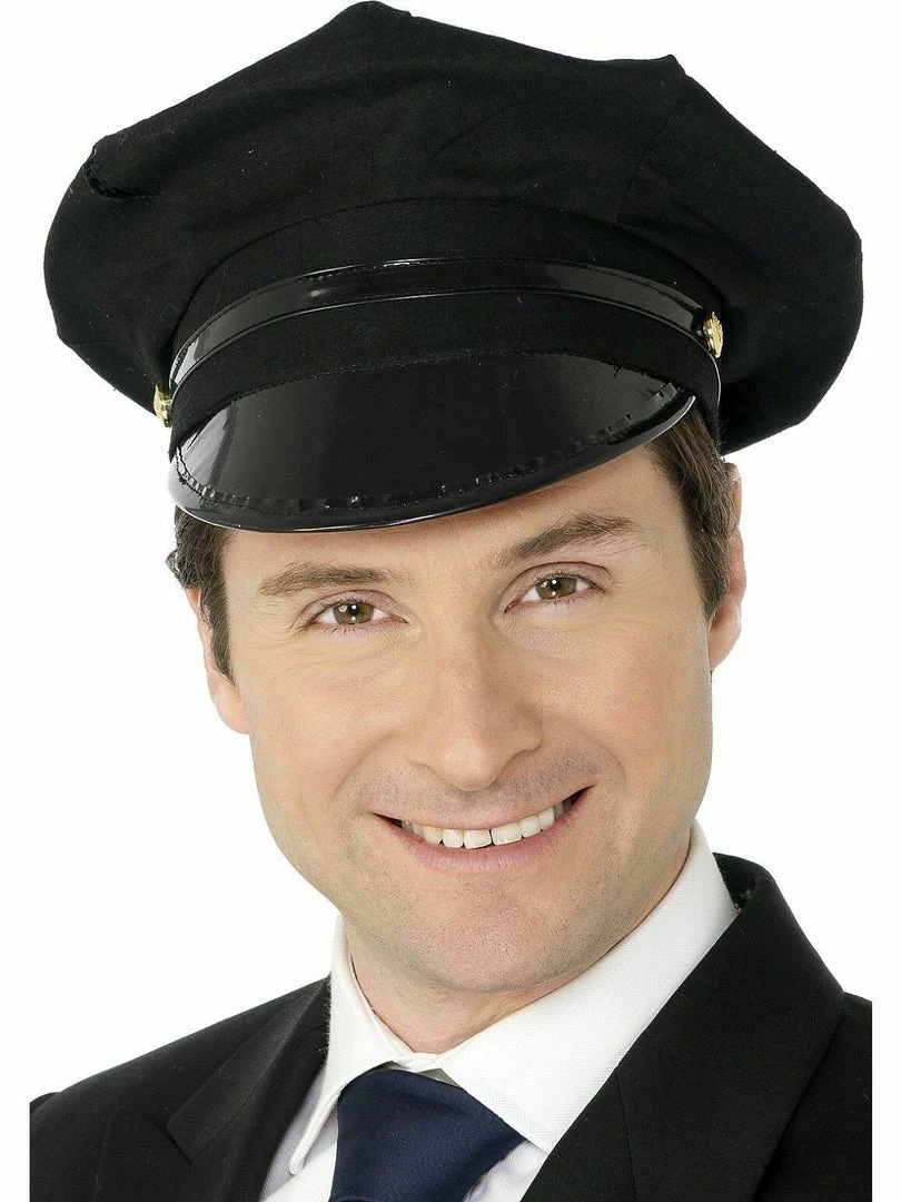 Smiffys Costume Accessories Black Chauffeur Hat Cap Limo Driver Designated Sober Driver Hat Costume Accessory 1 Smiffys Costume Accessories Black Chauffeur Hat Cap Limo Driver Designated Sober Driver Hat Costume Accessory