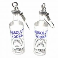 AliExpress Absolute Vodka Bottle Drop Earrings For Pierced Ears Alcohol Creative Jewellery