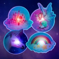 MDI Australia 4 X Unicorn Rainbow Castle Optical Fairy Lights Kids Bedroom Wall Home Decor