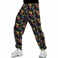 Unbranded Totally 80s Mens Hip Hop Rapper Parachute Muscle Pants Costume Fancy Dress Costumes