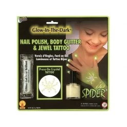 Rubies Deerfield Glow-in-the-dark Gem Web Spider Tattoo Make Up Kit Halloween Costumes